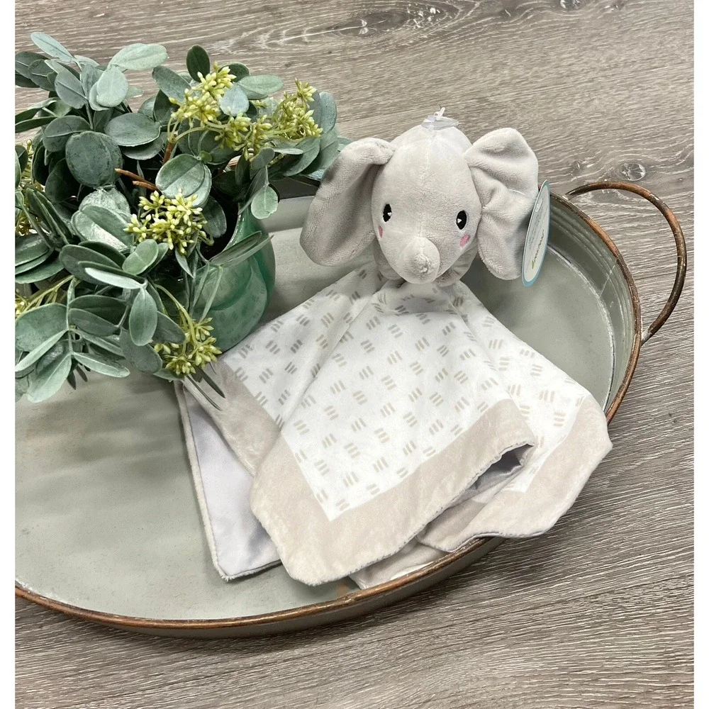 Pearhead Elephant‎ Lovey Security Blanket, Newborn Infant and Toddler Toy
